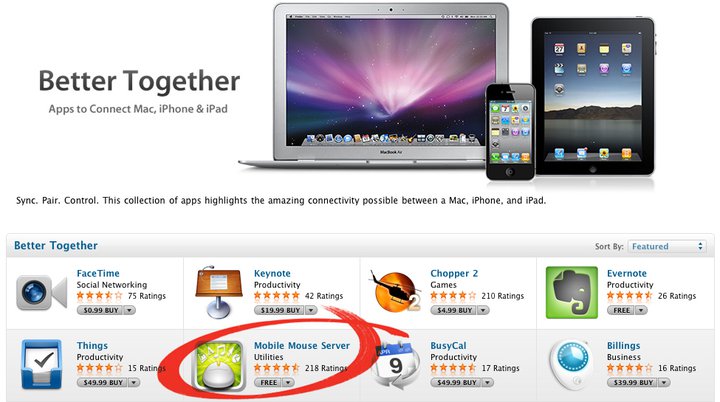 Apple Better Together Mac App Store feature